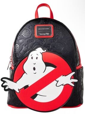NWT! Loungefly Black and Red Ghostbusters OG Mini Backpack